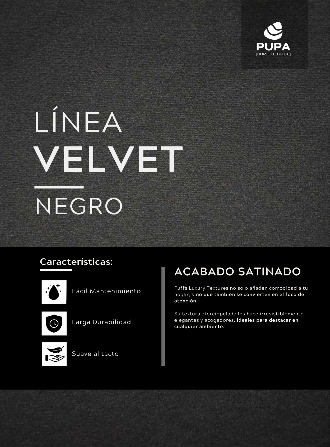 DELUXE -VELVET -PALO ROSA-LARGE